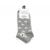 Vincent Creation® Dames Sneaker sokken "Grey Hearts" (4 paar)